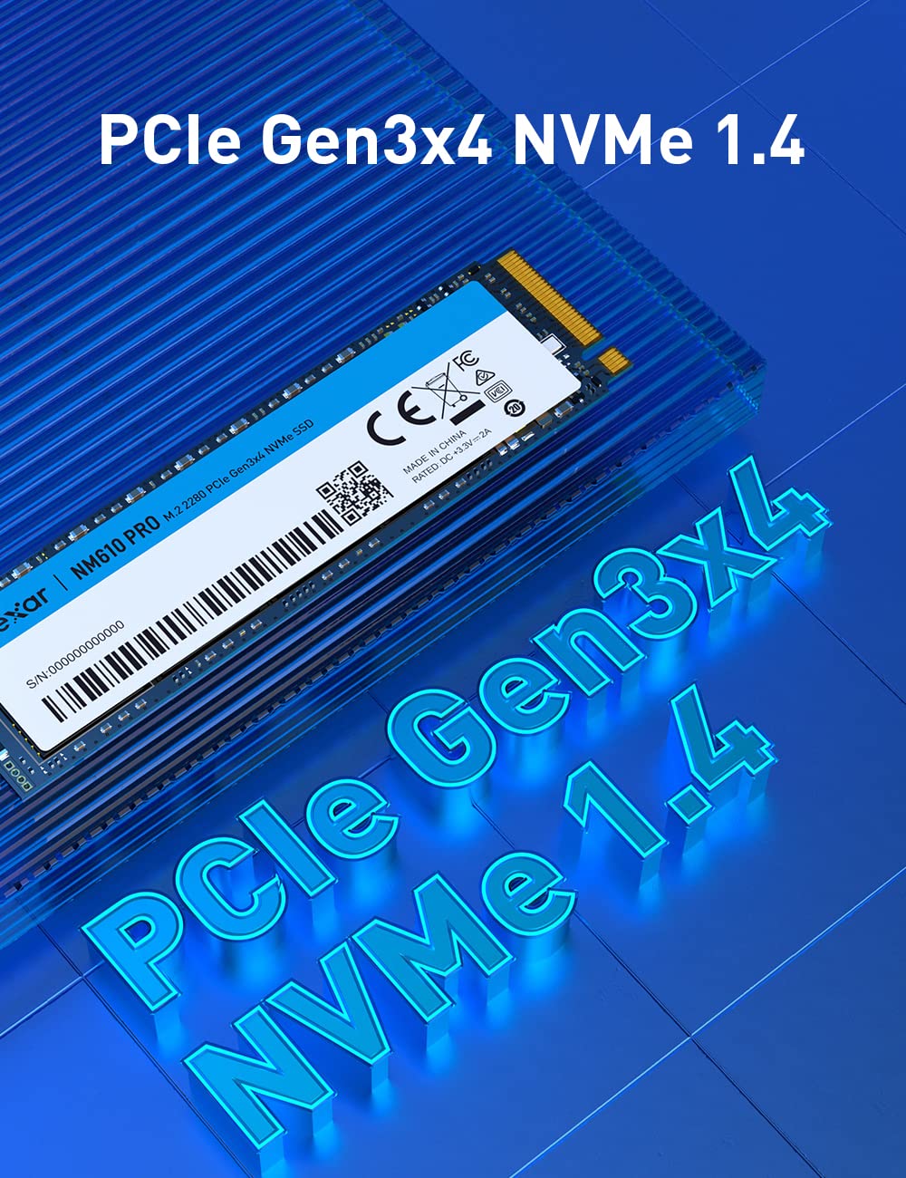 Amazon.in: Buy Lexar NM610 PRO 1TB SSD, Up to 3300MB/s, NVMe 1.4